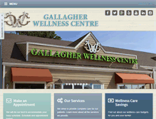 Tablet Screenshot of gallagherwellness.com